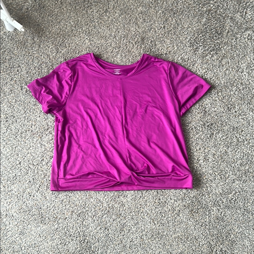 Athletic Works Pink Boxy Short Sleeve T-Shirt